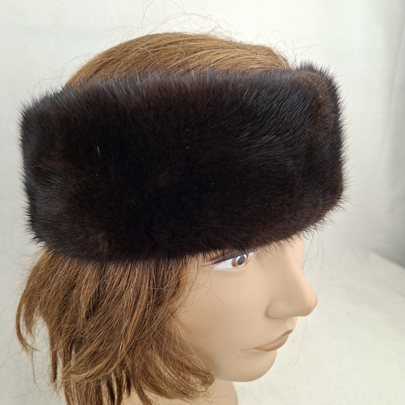 Elegant Brown Fur Headband - Picture 5 of 8